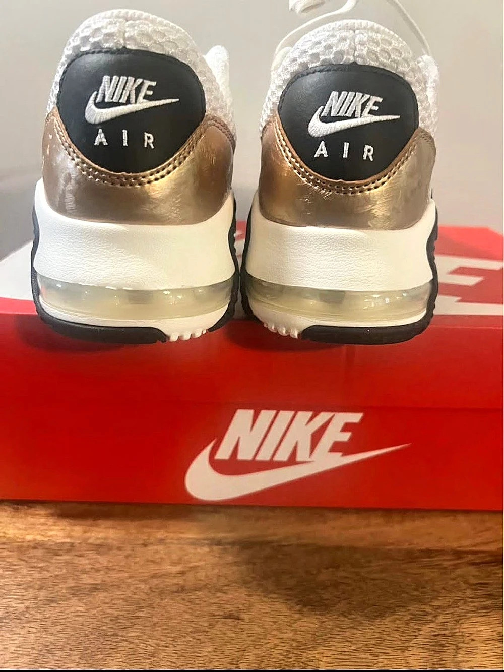 Nike Air Max Excee Phantom Black Metallic Gold detail Womens US 8.5 - Picture 4 of 4